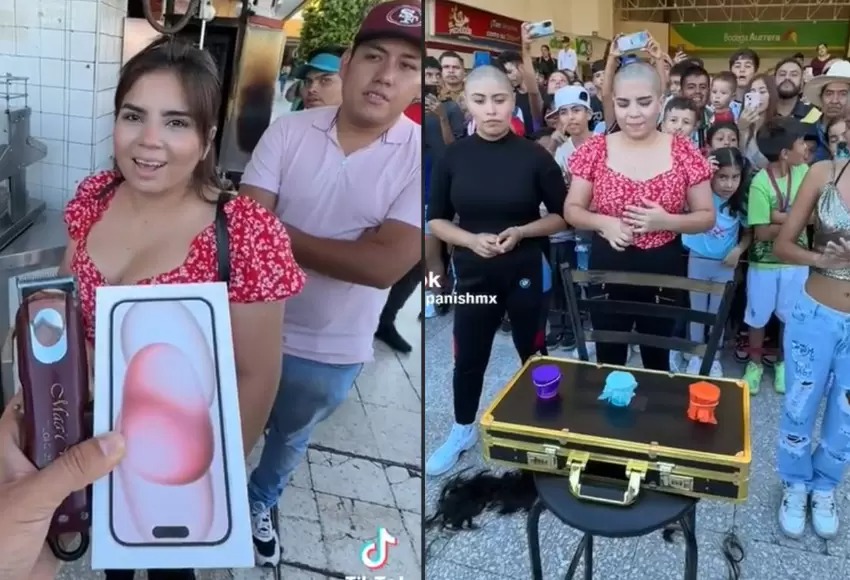 VIRAL: Se rapó la cabeza para ganar un iPhone 15, pero se llevó triste sorpresa (VIDEO)