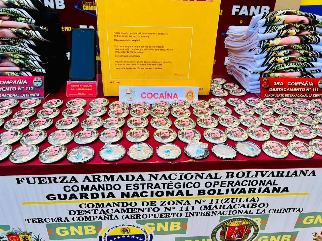 GNB detuvo a sujeto con chapas y franelas impregnadas de cocaína en Zulia