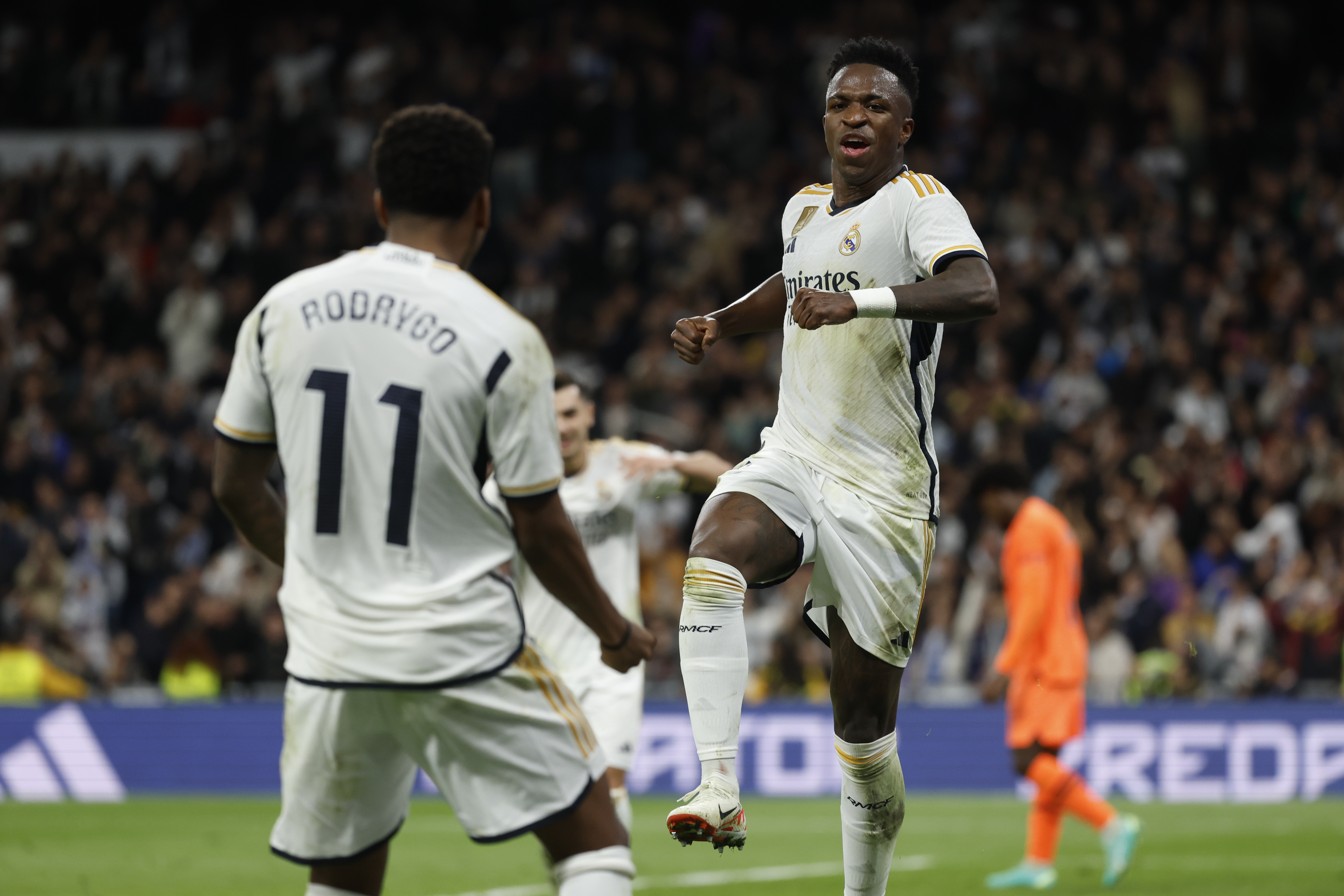 Real Madrid goleó al Valencia con un recital de Vinicius y Rodrygo