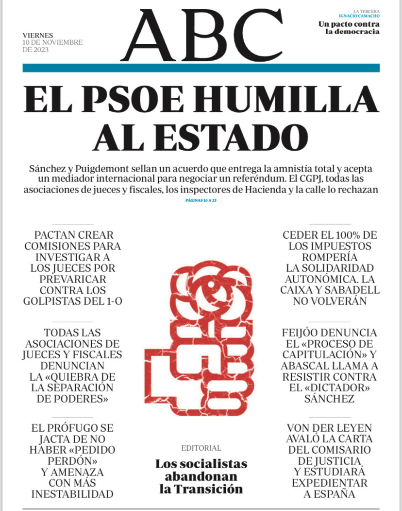 Portadas de la prensa internacional de este viernes 10 de noviembre de 2023