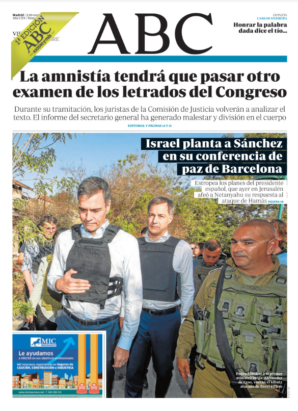 Portadas de la prensa internacional de este viernes 24 de noviembre de 2023