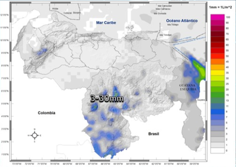 Inameh prevé poca nubosidad y baja probabilidades de lluvias en gran parte de Venezuela este #30Ene