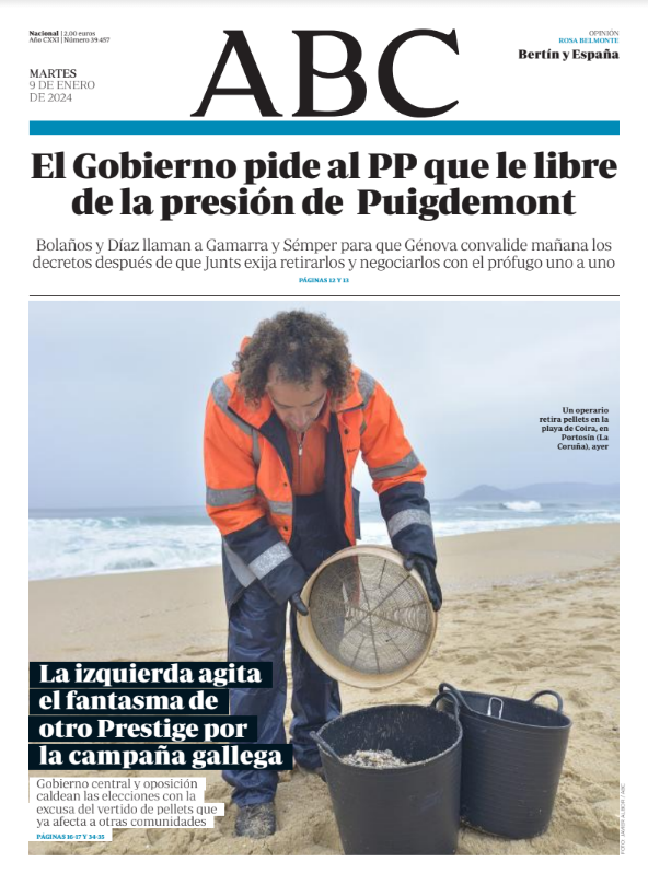 Portadas de la prensa internacional de este martes 9 de enero de 2024