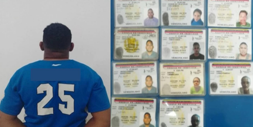 Detenido falsificador que fabricó decenas cédulas de identidad chimbas para lucrarse en Monagas