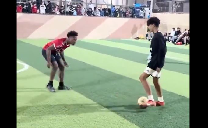 Cristiano Ronaldo Jr. humilló a influencer durante un partido en Arabia Saudita (Video)