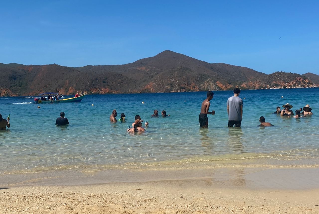 Baja afluencia de temporadistas en Mochima durante el Carnaval 2024