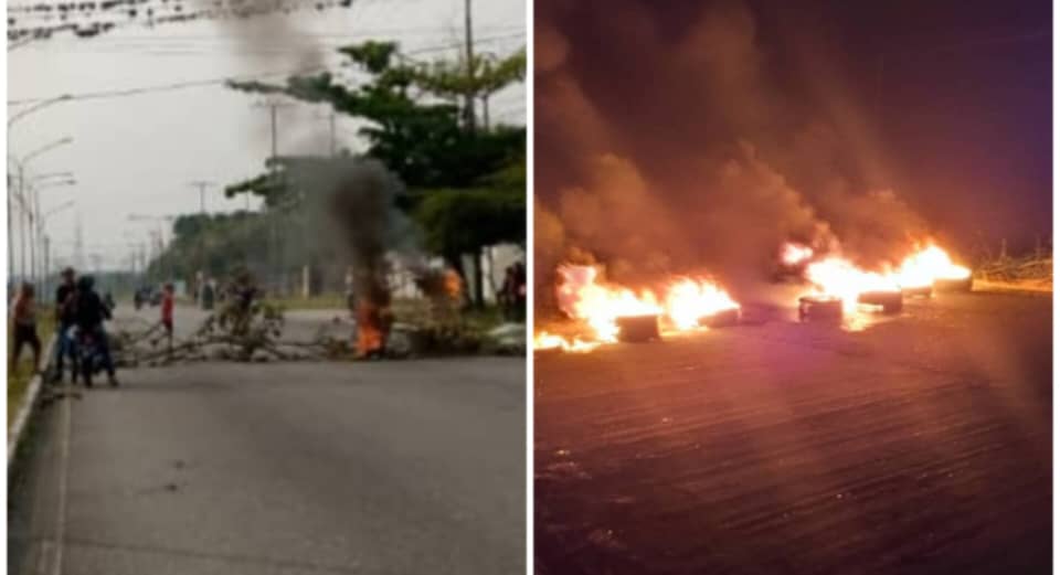 Protestaron en la Intercomunal de Barinas y en la vía El Toreño porque los vecinos no tenían luz