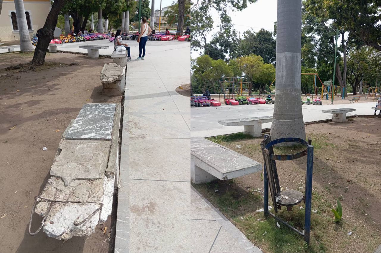 Cumaneses denuncian “deterioro” del Parque Ayacucho