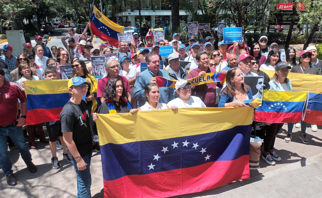 Venezolanos exigieron en Ciudad de México elecciones libres rumbo a las presidenciales