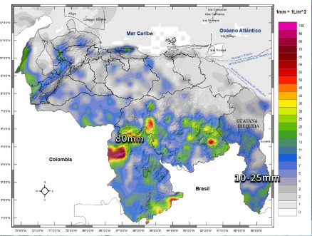 Inameh prevé nubosidad y lluvias en algunos estados de Venezuela este #17Abr