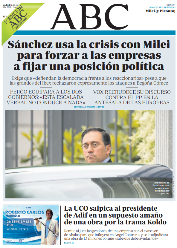 Portadas de la prensa internacional de este martes 21 de mayo de 2024