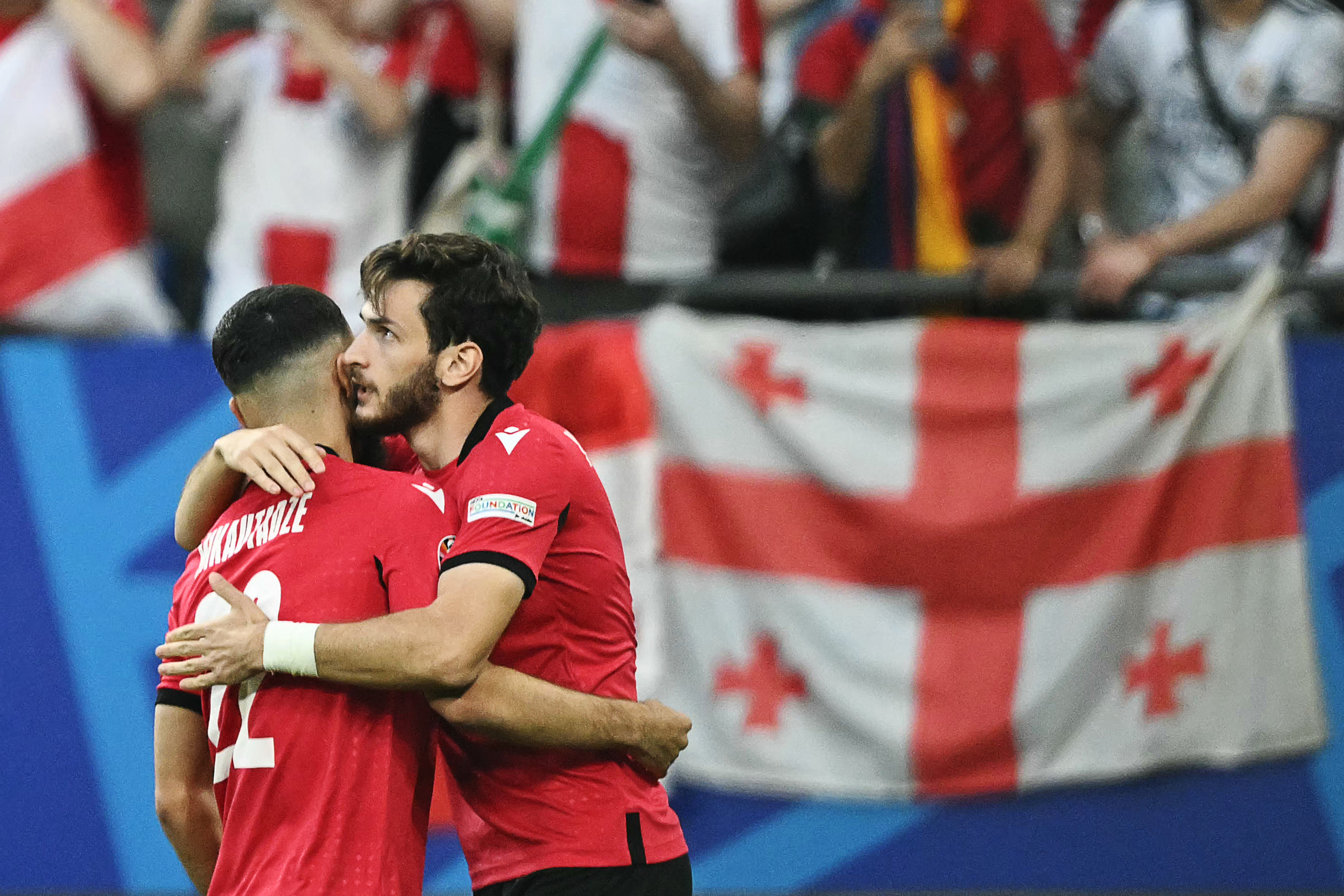Georgia consigue el milagro: superó a Portugal y pasó a octavos de la Eurocopa