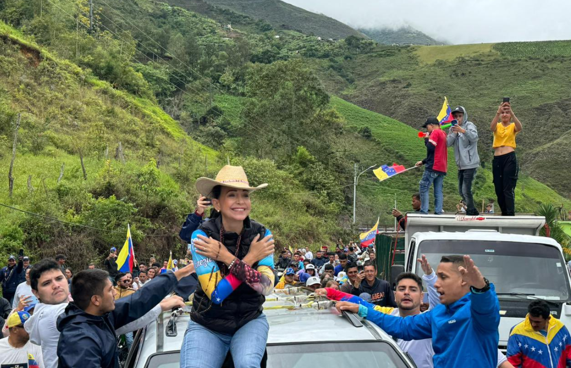 María Corina Machado sigue recorriendo Mérida: La lucha es por todos los venezolanos