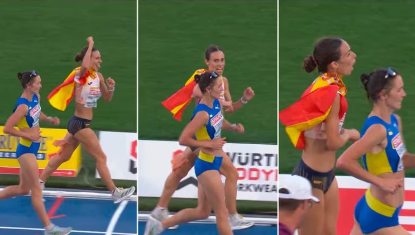 Insólito VIDEO: festejó antes de llegar la meta y su rival la sobrepasó a metros del final… se quedó sin medalla