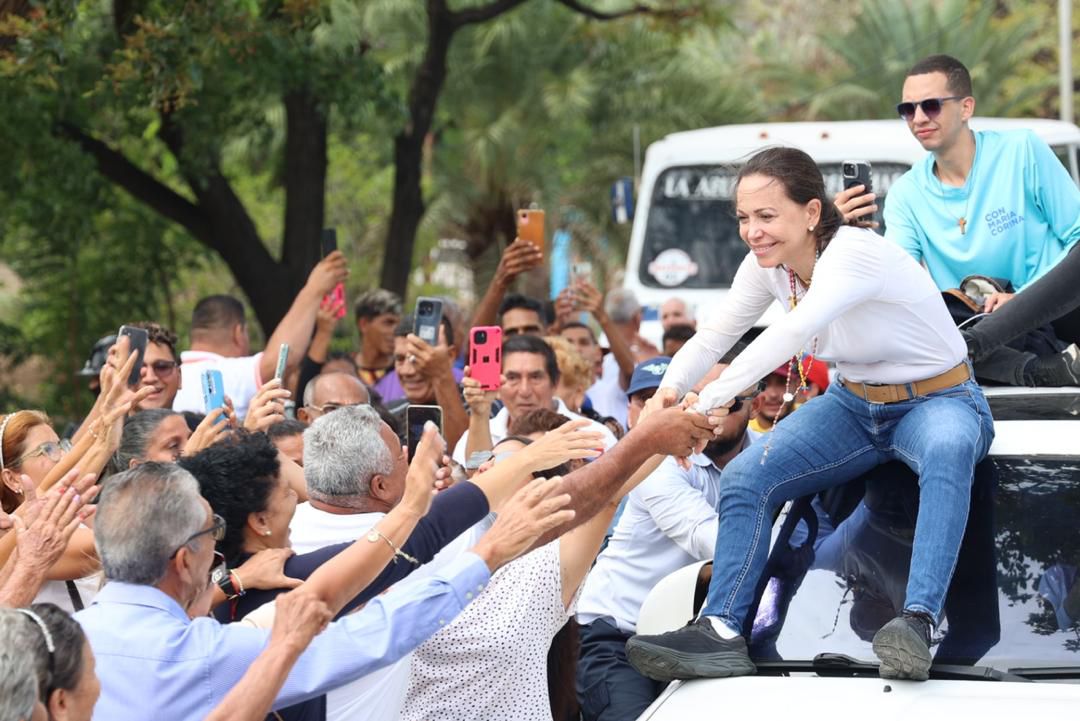 Margariteños acompañaron por las calles de la isla la caravana de María Corina Machado (VIDEO)