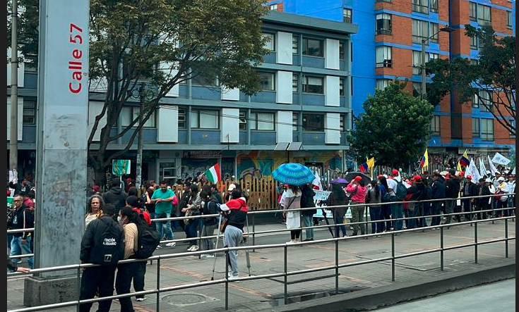 Maestros colombianos toman Bogotá como protesta ante la “privatización de la educación”