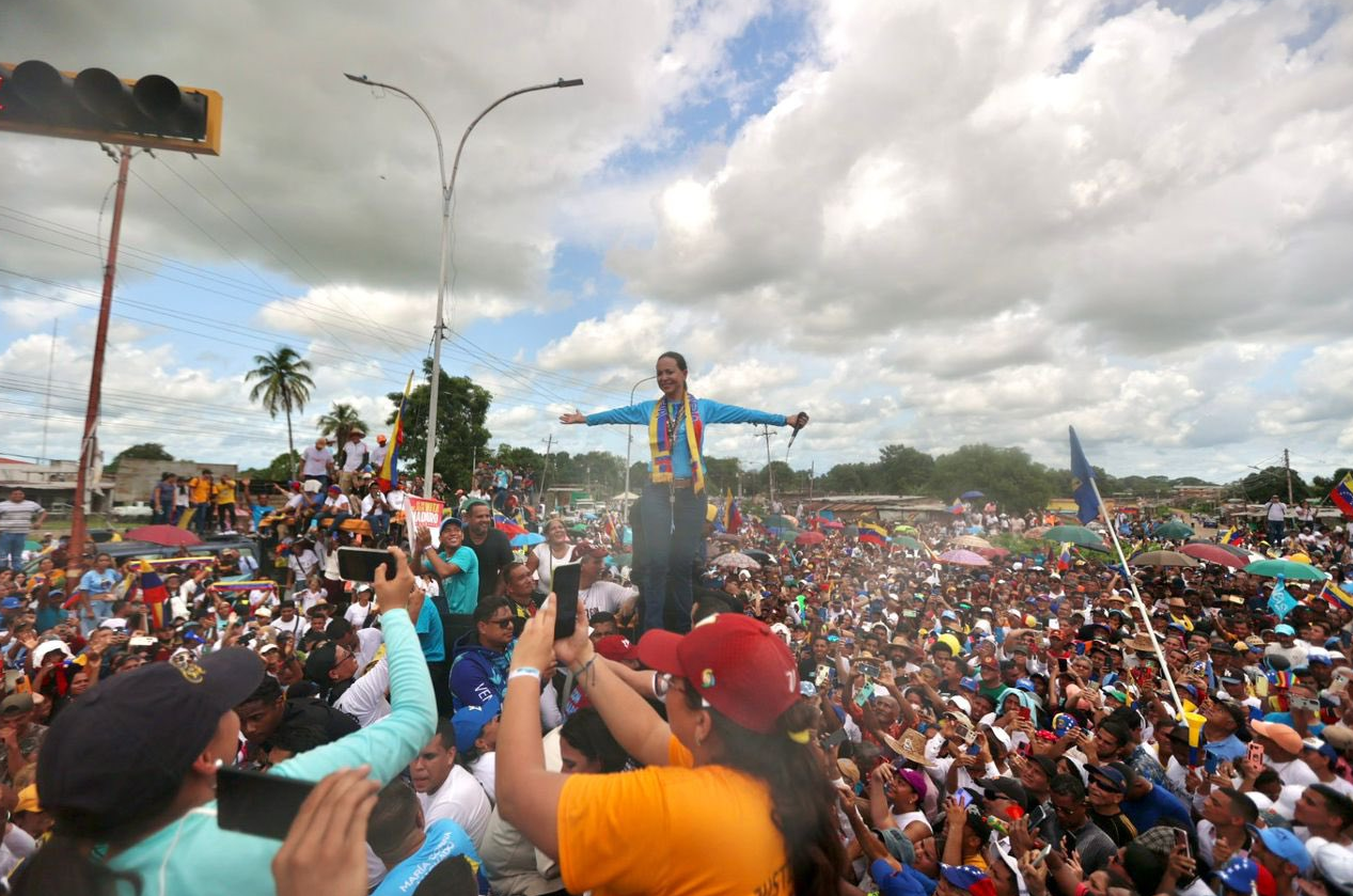 Las calles de Maturín quedaron pequeñas ante la demostración de apoyo a María Corina Machado