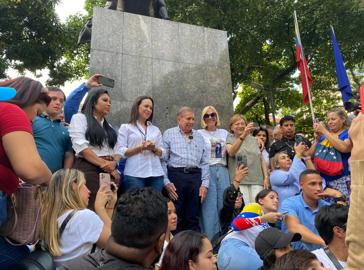 Edmundo González y María Corina Machado oraron para llegar hasta el final de la mano de Dios