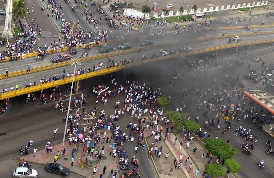 En Anzoátegui la gente perdió el miedo y protestó en rechazo al resultado electoral