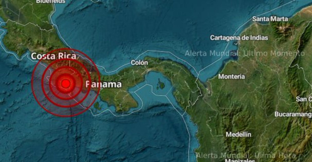 Un sismo de 5,9 sacude la frontera entre Panamá y Costa Rica sin víctimas mortales