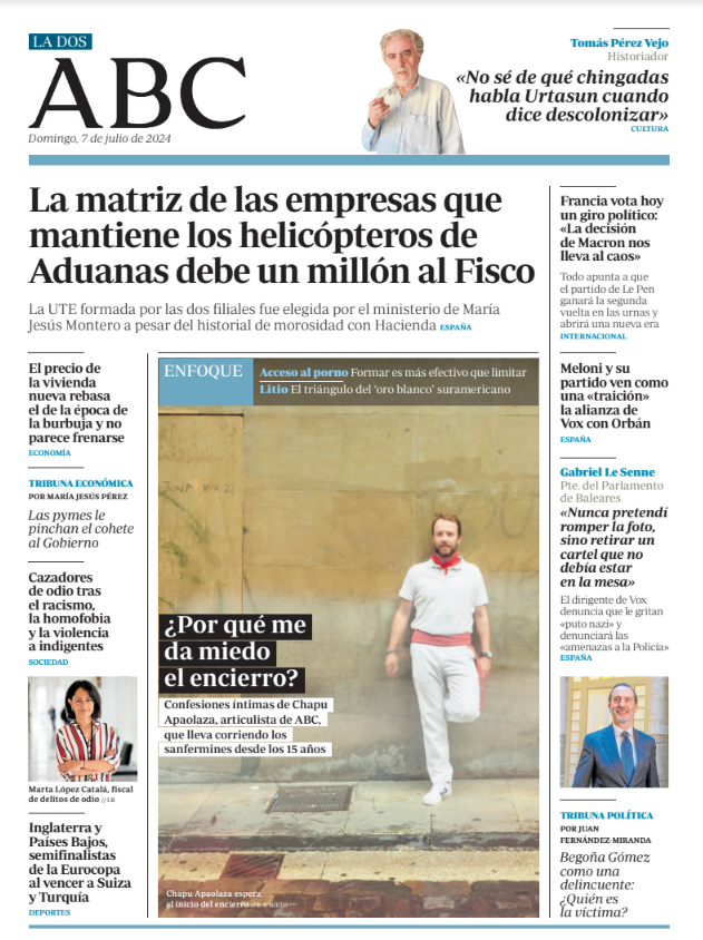 Portadas de la prensa internacional de este domingo 7 de julio de 2024