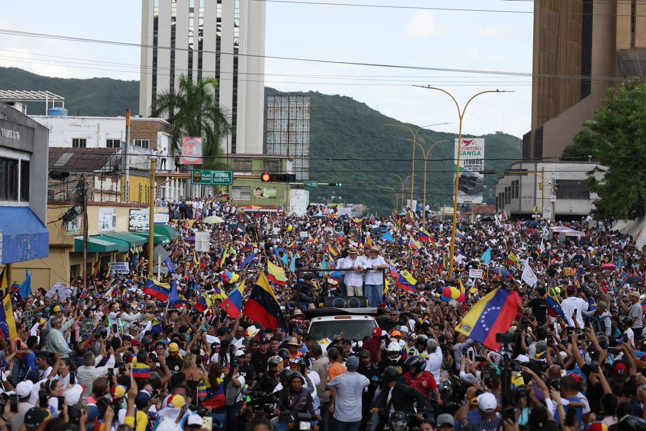 Edmundo González y María Corina Machado sembraron esperanza e ilusión en Carabobo