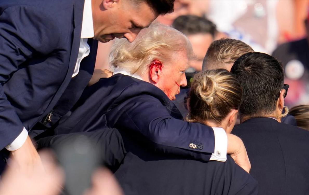 Las IMÁGENES más impactantes del tiroteo durante el acto de Donald Trump en Pensilvania