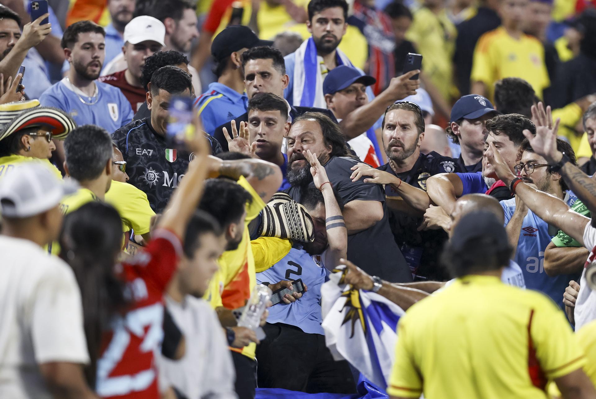 Uruguay denunció que la falta de seguridad generó reacción no justificada de los jugadores
