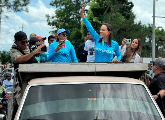 María Corina Machado arrancó la “Caravana de la Libertad” en Maturín este #20Jul