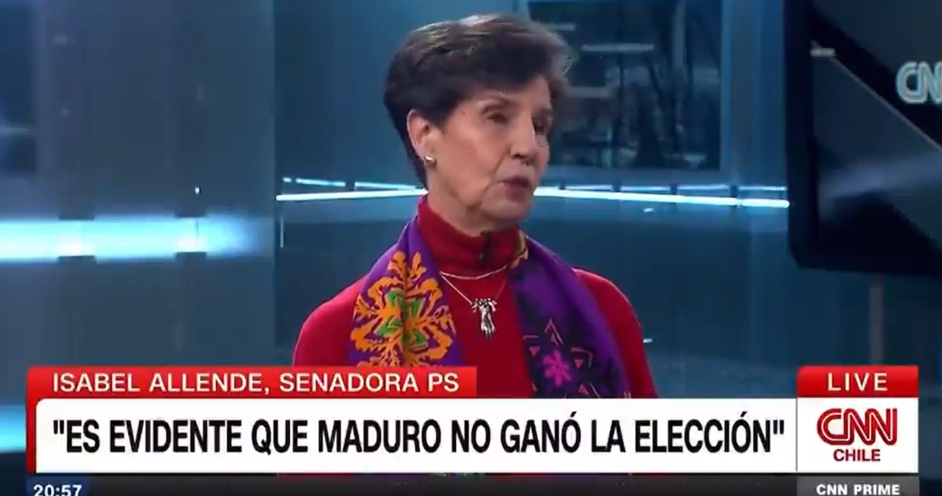 Isabel Allende asegura que “es evidente que Maduro no ganó” la elección en Venezuela (VIDEO)