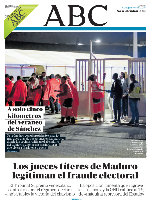 Portadas de la prensa internacional de este viernes 23 de agosto de 2024