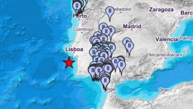 Sismo de magnitud 5,3 frente a la costa lusa próxima a Lisboa