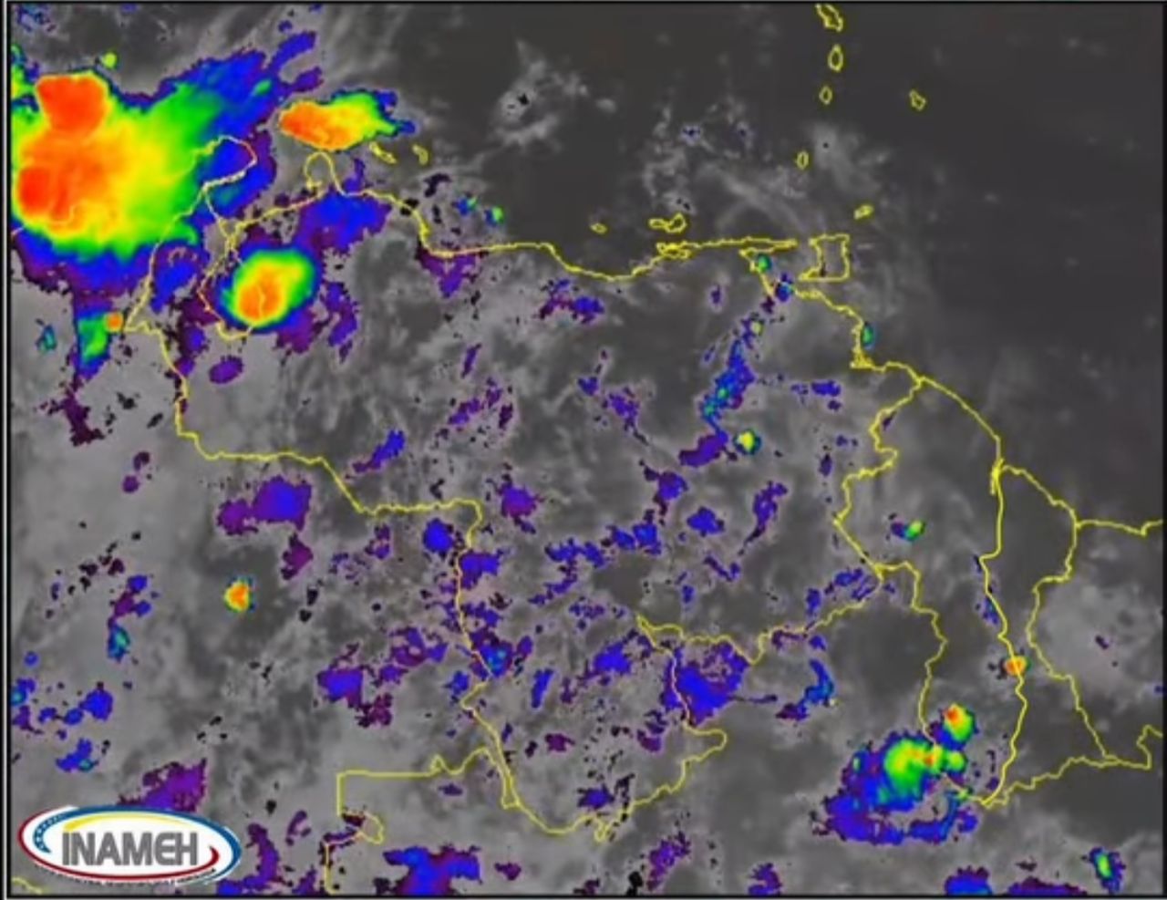 Inameh prevé lluvias, lloviznas y chubascos en buena parte del país este #30Sep