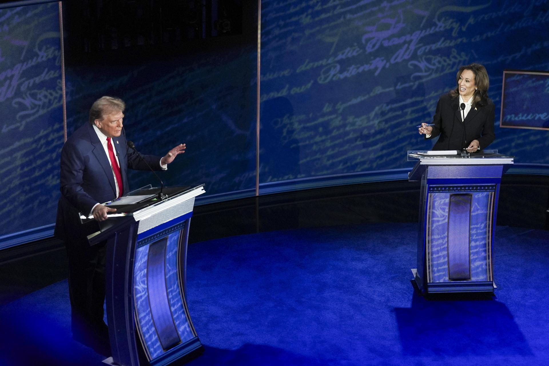 Trump reprendió a Kamala Harris por interrumpirlo durante el debate (Video)