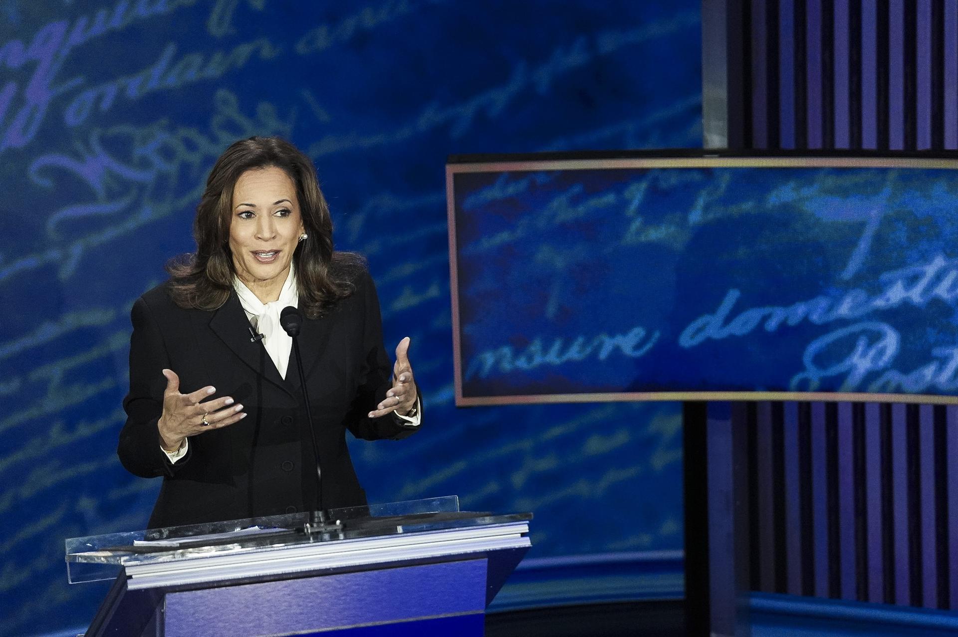 Kamala Harris marcó una “línea roja” frente a Donald Trump sobre el aborto