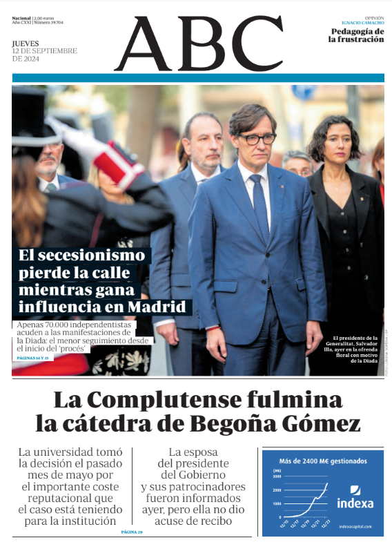 Portadas de la prensa internacional de este jueves 12 de septiembre de 2024