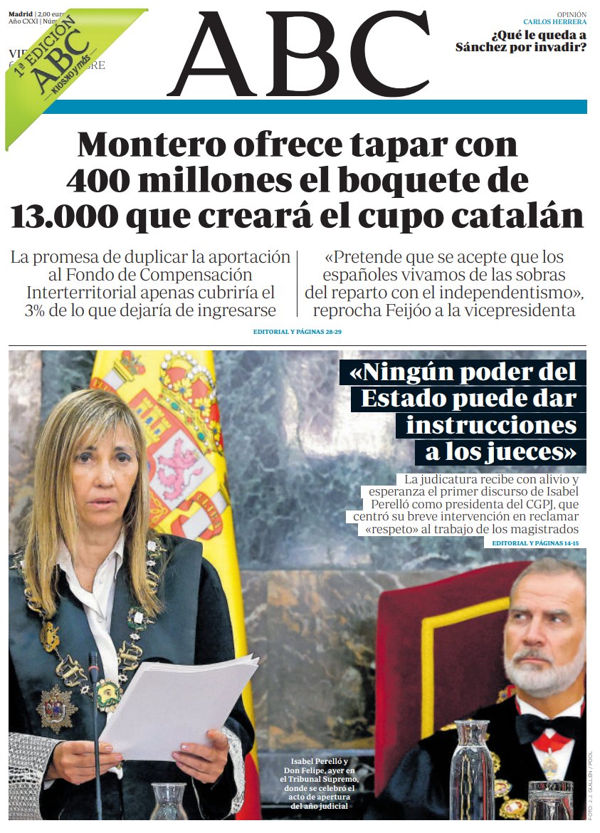 Portadas de la prensa internacional de este viernes 6 de septiembre de 2024