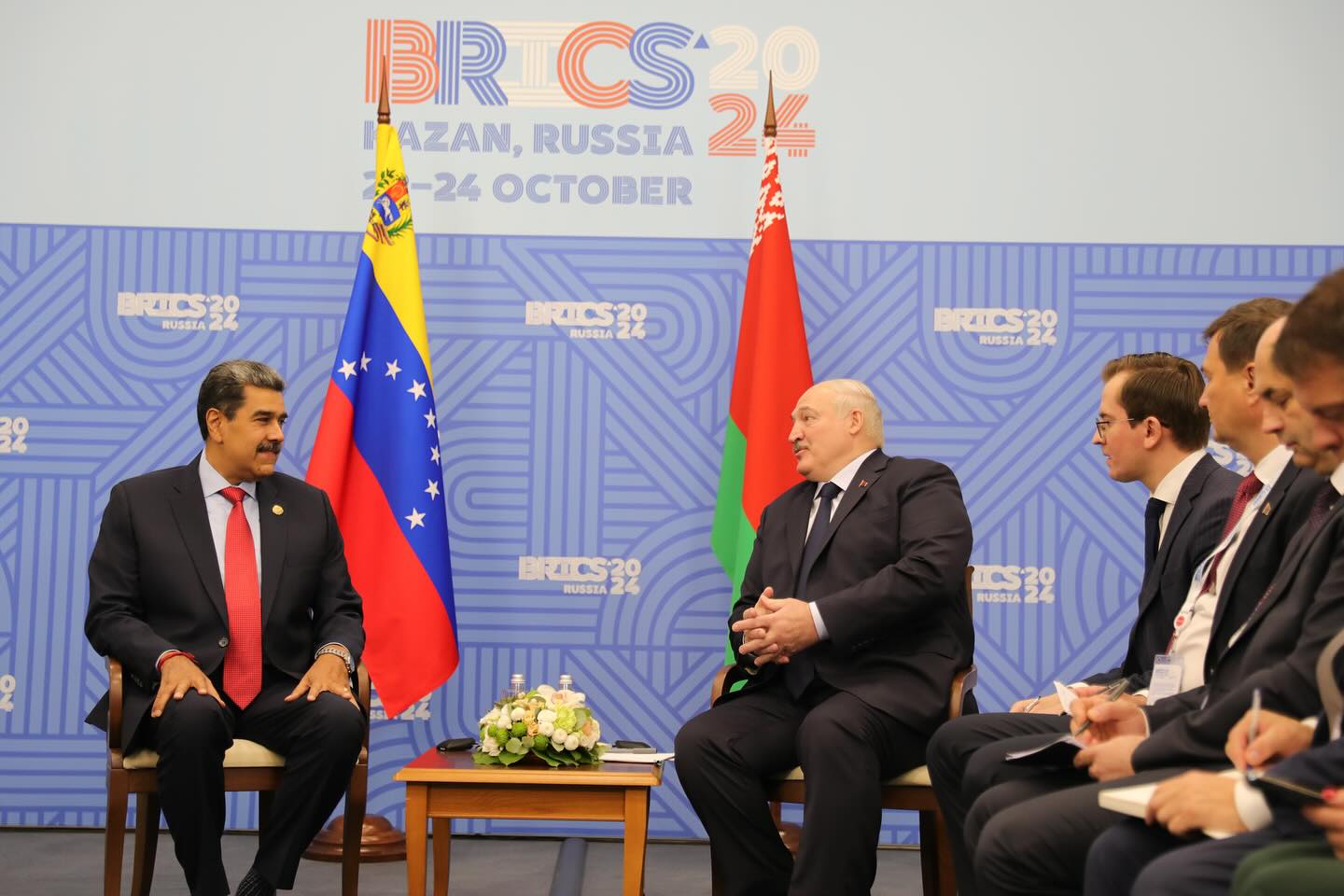 Maduro se reunió con líderes de Turquía, Bielorrusia y Palestina durante la cumbre de Brics (VIDEO)