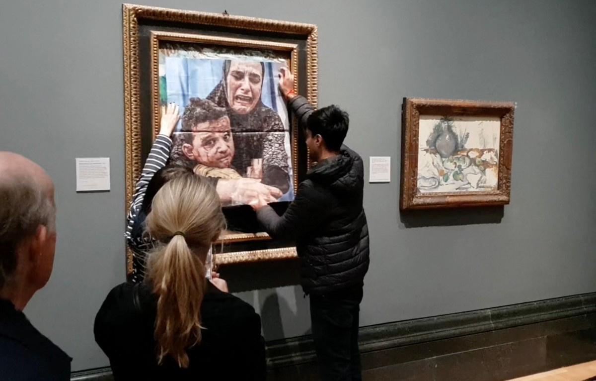 Activistas propalestinos vulneraron una famosa obra de Picasso en galería de Londres