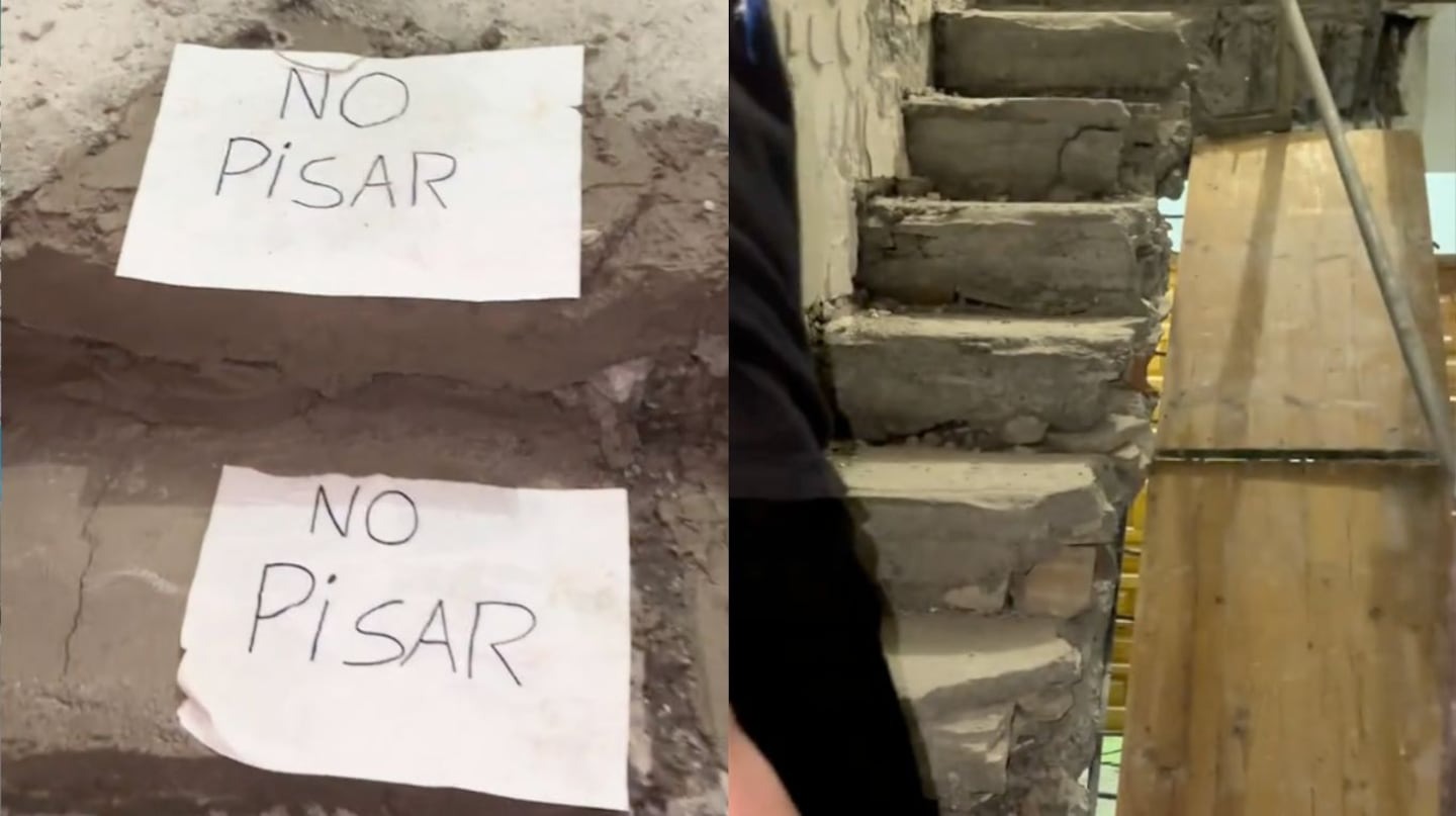 “Cada piso es peor”: Fue a visitar a un amigo y mostró las peligrosas escaleras que tuvo que subir para llegar (VIDEO)