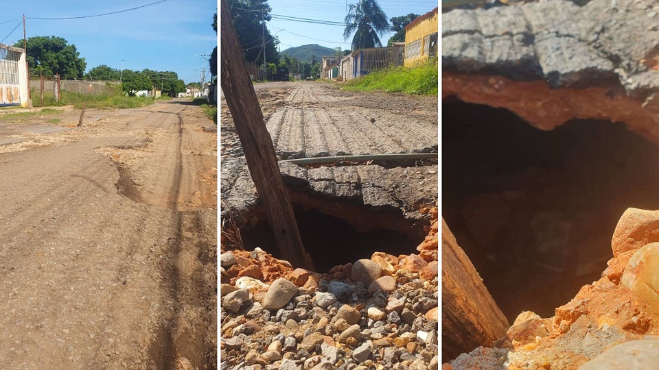 In neighborhood of Puerto Píritu the people were invited to the “asphalt party”, but the streets are still dirt, mud and potholes