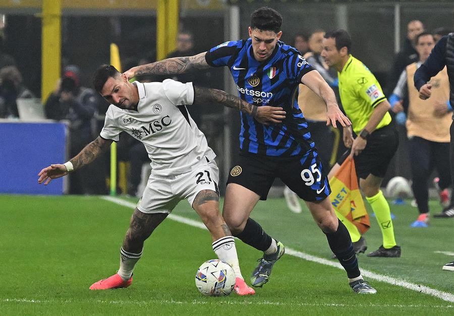 Empate entre Inter y Nápoles dejó todo al rojo vivo en la Serie A