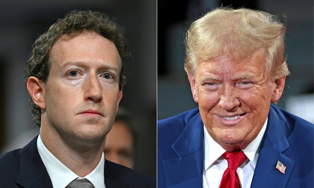 Mark Zuckerberg cenó con Donald Trump en Mar-a-Lago