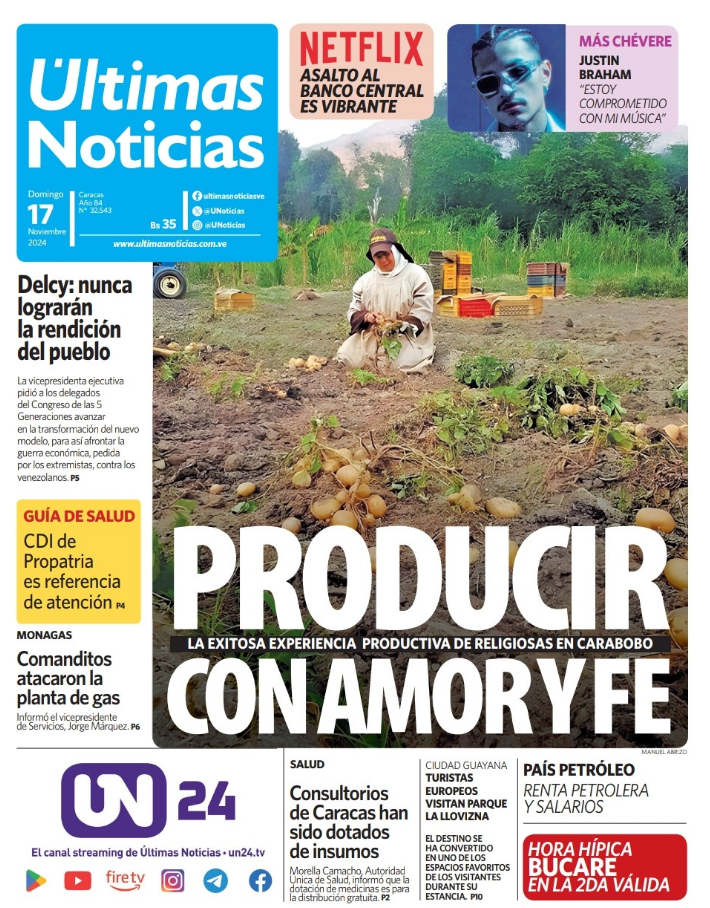 Portadas de este domingo 17 de noviembre de 2024