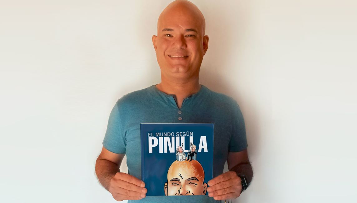 Caricaturista Fernando Pinilla hizo el lanzamiento de un nuevo libro