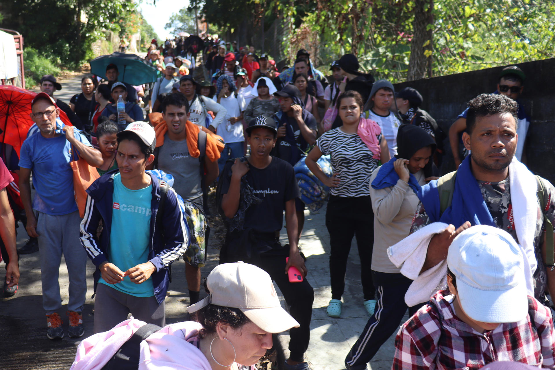 Migrantes pidieron a Trump que ayude a resolver la crisis en Venezuela para frenar caravanas en México