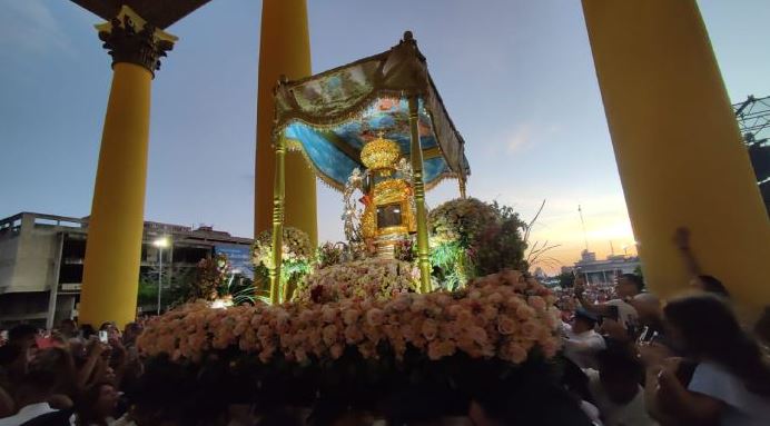 Virgen de la Chinita volvió a su santuario tras culminar procesión de la Aurora