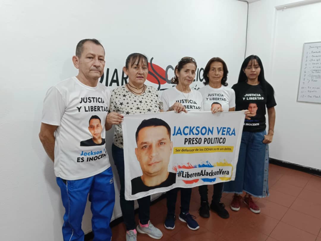 Familiares de Jackson Vera suplican por su libertad tras más de dos años preso en El Helicoide