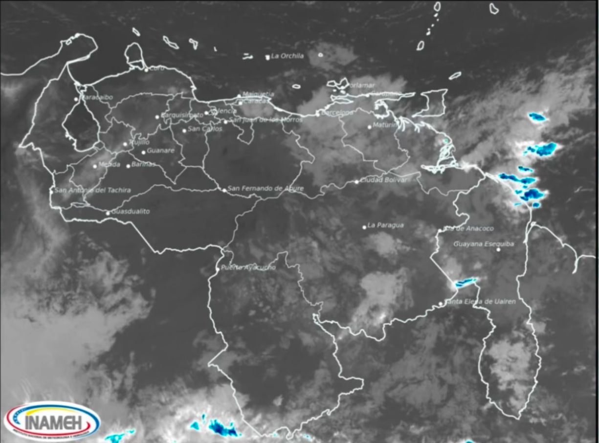 Inameh prevé cielo con escasa nubosidad en gran parte del país este #10Dic