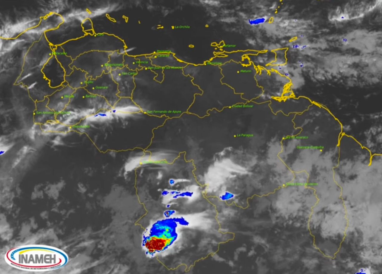 Inameh prevé nubosidad con precipitaciones en gran parte del país este #20Dic